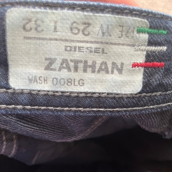 Diesel Zathan Bootcut Dark Blue Jeans - Picture 4 of 7